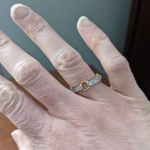 Silver and Gold Ring